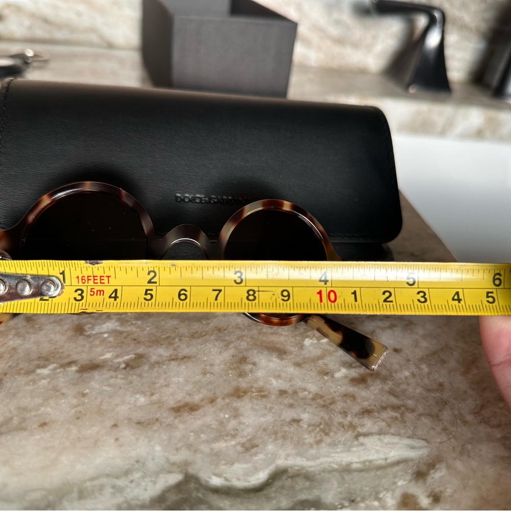 Dolce & Gabana Tortoise Shell Round Sunglasses - Picture 8 of 8
